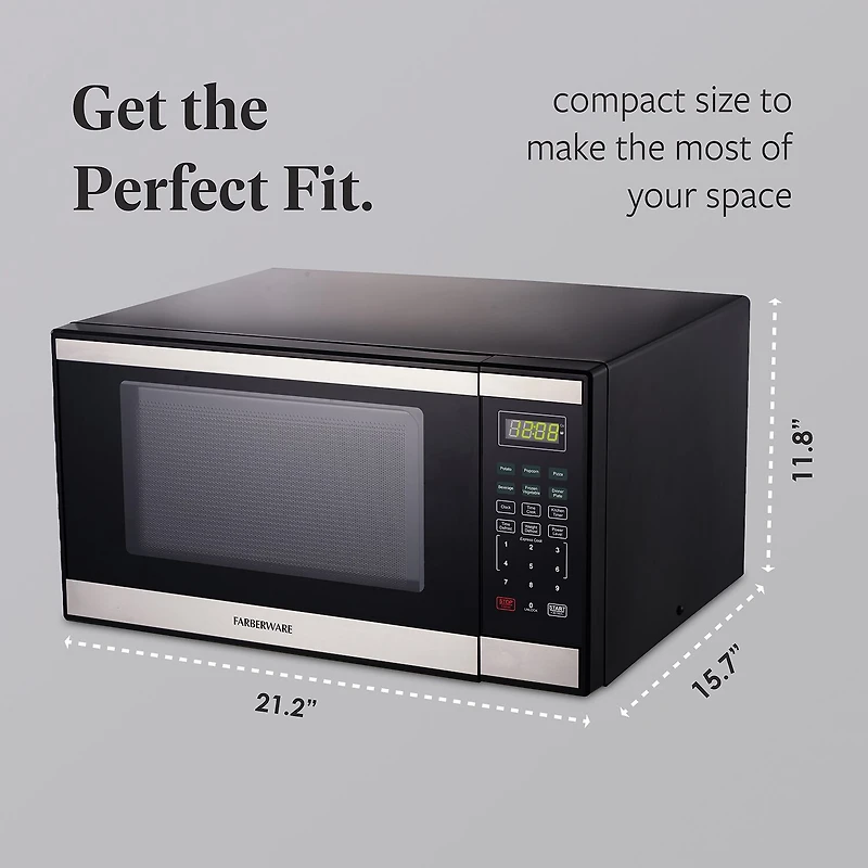 Farberware 1.1 Cu. Ft. Countertop Microwave Oven