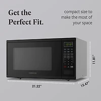 Farberware 1.1 Cu. Ft. 1000-Watt Digital Counter Microwave Oven