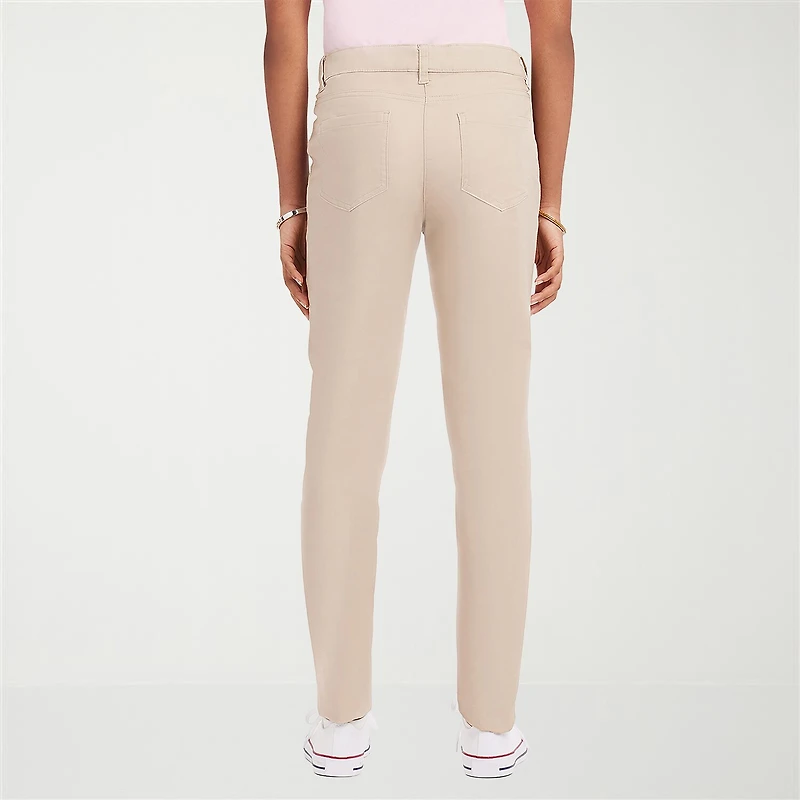 IZOD Womens Juniors Skinny Flat Front Pant