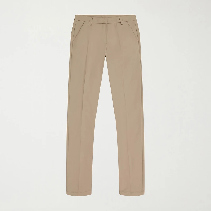 IZOD Womens Juniors Straight Mid Rise Flat Front Pant