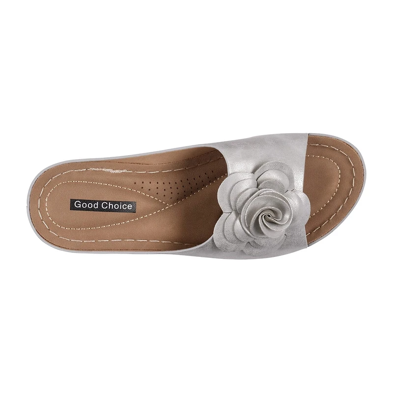 GC Shoes Womens Tokyo Floral Wedge Sandals