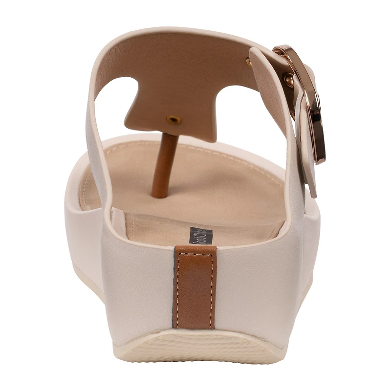 GC Shoes Womens Rhodes Buckled Wedge Sandals
