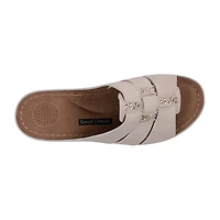 GC Shoes Womens Monte Embellished Wedge Sandals
