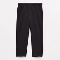 Okie Dokie Toddler & Little Girls Drawstring Waist Wide Leg Regular Fit French Terry Sweatpant