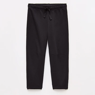 Okie Dokie Toddler & Little Girls Drawstring Waist Wide Leg Regular Fit French Terry Sweatpant