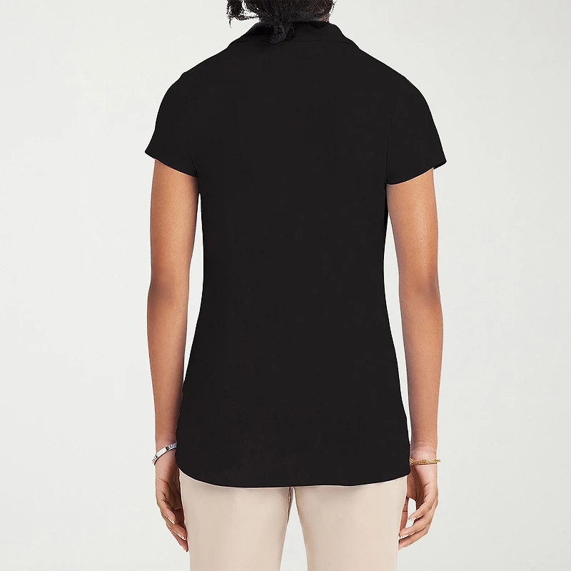 IZOD Performance Womens Juniors Short Sleeve Polo Shirt