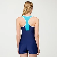 Free Country Womens Stretch Fabric Abstract Tankini Swimsuit Top