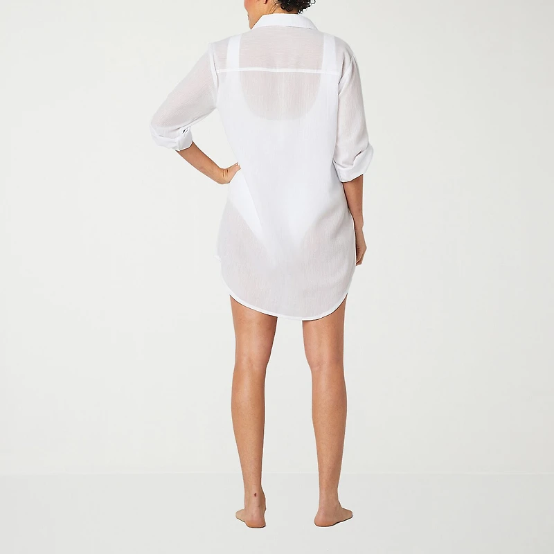 Sonnet Shores Womens Dress Swimsuit Cover-Up