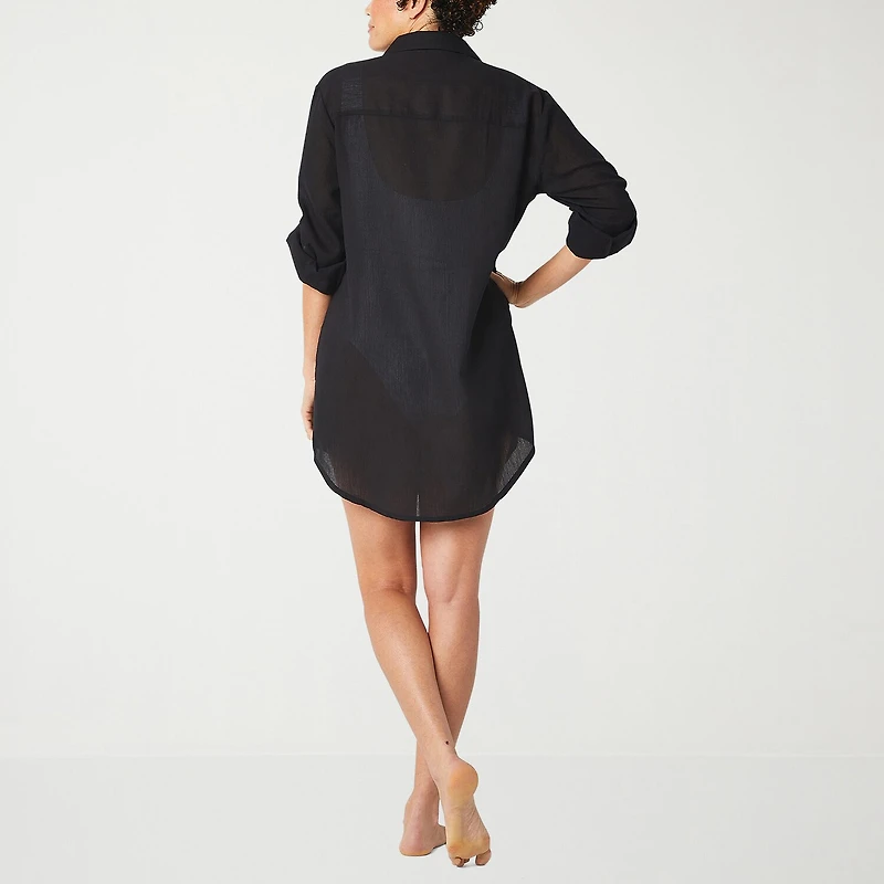 Sonnet Shores Womens Dress Swimsuit Cover-Up
