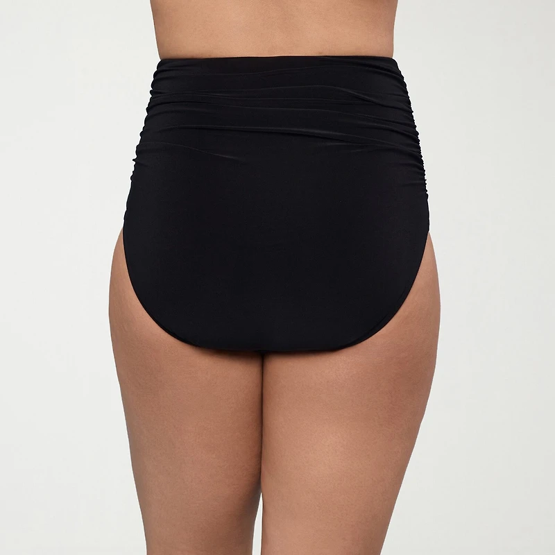 Trimshaper Womens Comfort Waistband Full Coverage High Waist Bikini Swimsuit Bottom