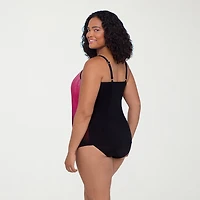 Trimshaper Womens Ombre Plus Tankini Swimsuit Top