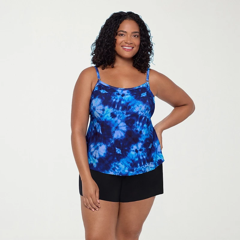 Trimshaper Womens Americana Plus Swim Romper