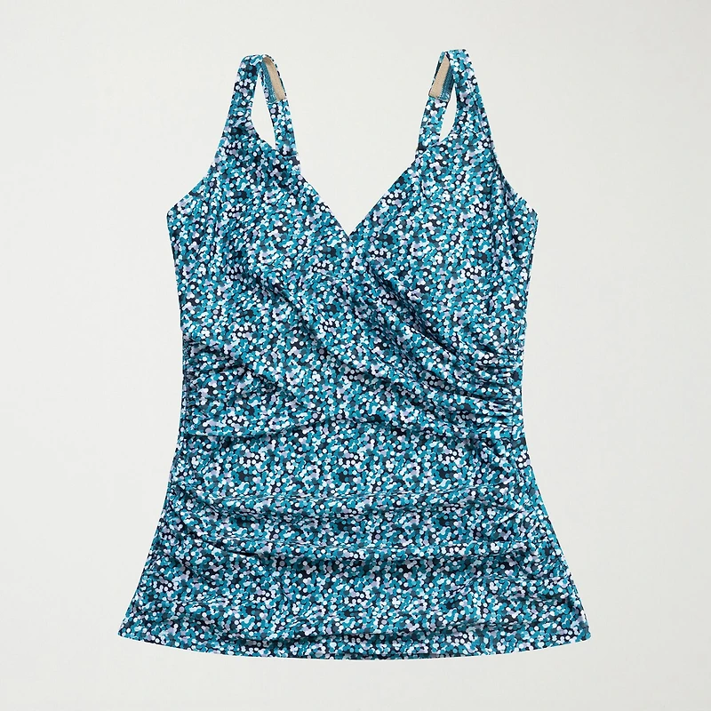 Dolfin Aquashape Women's Print Wrap Tankini Top