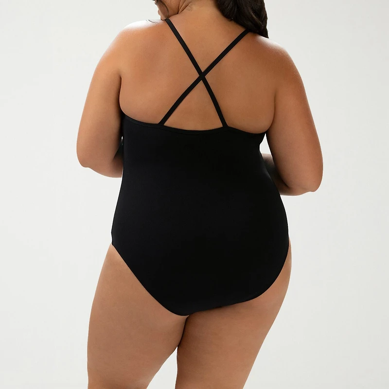 Dolfin Womens Moderate Coverage One Piece Swimsuit