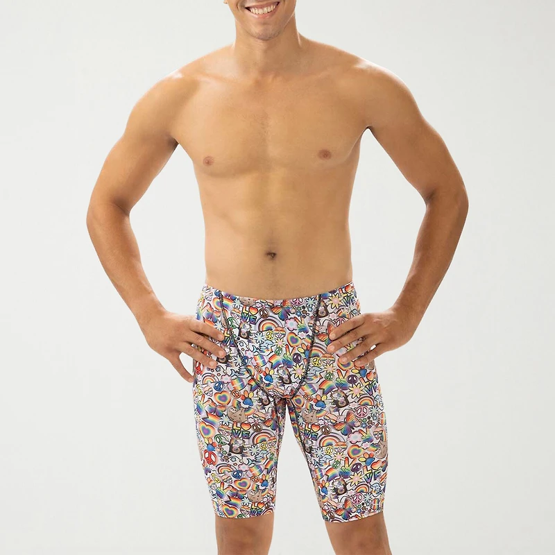 Dolfin Uglies Mens Print Jammer Unisex Adult Swim Shorts
