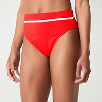 Mynah Womens Lined Full Coverage High Waist Bikini Swimsuit Bottom