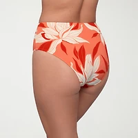 S3 Swim Womens Lined Floral Full Coverage High Waist Bikini Swimsuit Bottom