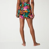Mynah Womens CREPE Shorts Swimsuit Cover-Up