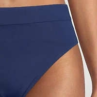Mynah Womens Lined Moderate Coverage High Waist Bikini Swimsuit Bottom