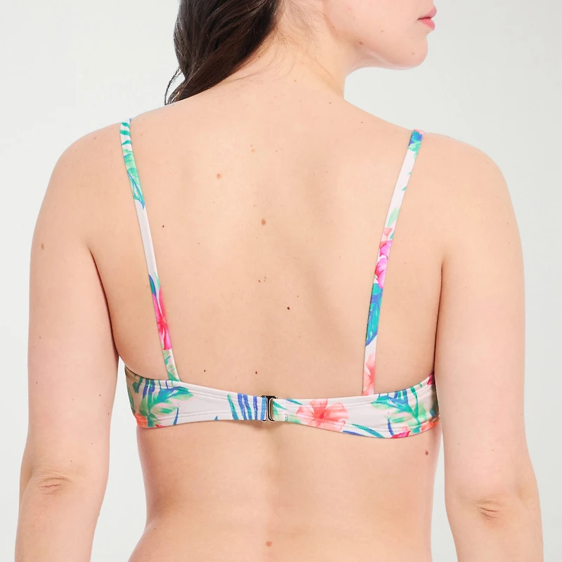 Decree Womens Adjustable Straps Juniors Bralette Bikini Swimsuit Top