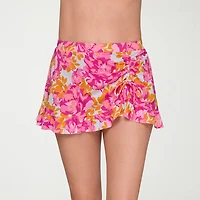 Liz Claiborne Womens Floral Swim Skirt