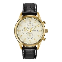 Citizen® Exclusive Mens Leather Strap Chronograph Watch