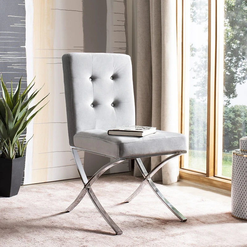 Safavieh Walsh Dining Collection Upholstered Tufted Chair