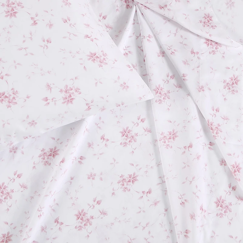 Laura Ashley Cotton Sateen Sheet Set 300tc Deep Pocket Sheet Set