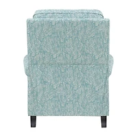 ProLounger Keaton Transitional Roll-Arm Push Back Recliner Coral Print Fabric