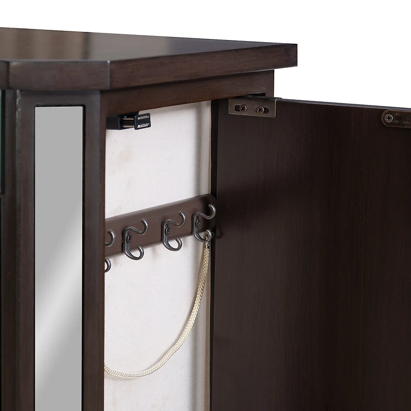 Powell Company Hialea Espresso Jewelry Armoire