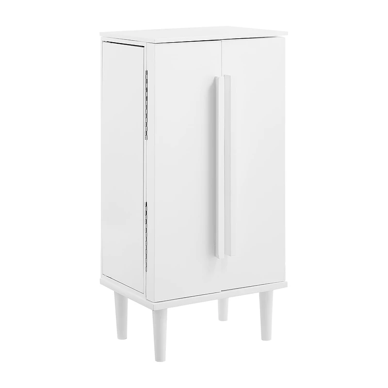Powell Company Janice White Jewelry Armoire