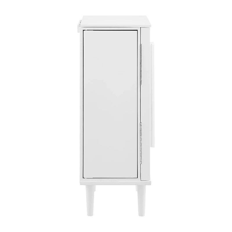 Powell Company Janice White Jewelry Armoire