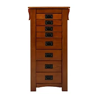 Powell Company Janice Oak Jewelry Armoire