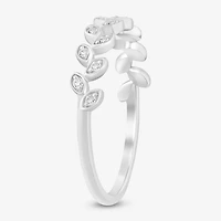 (I / Si2) Womens Diamond Accent Lab Grown White 10K Gold Band