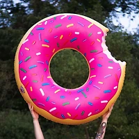 Big Mouth Giant Pink Frosted Donut Pool Float