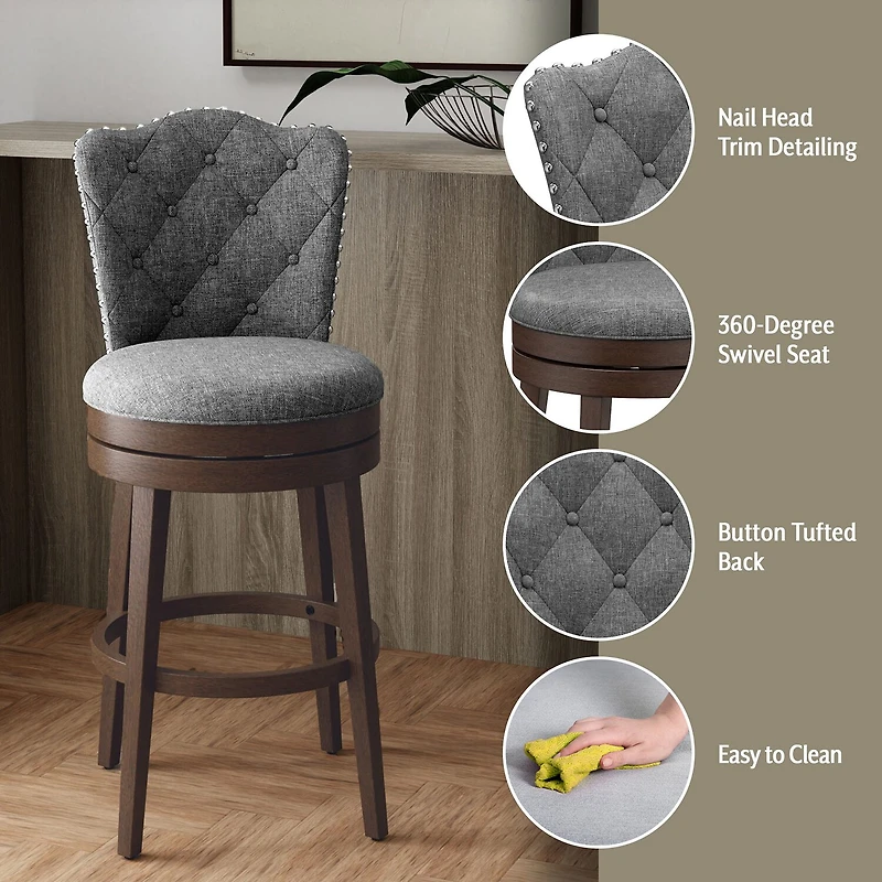 Edenwood Swivel Bar Stool