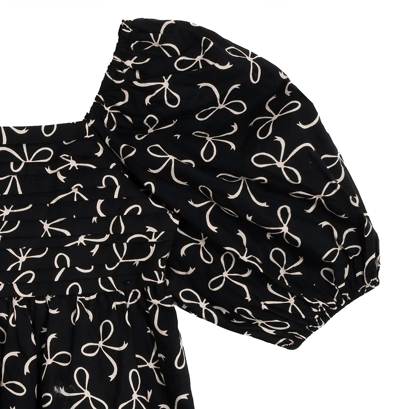Rare Editions Big Kid Girls 3/4 Sleeve Puffed A-Line Dress