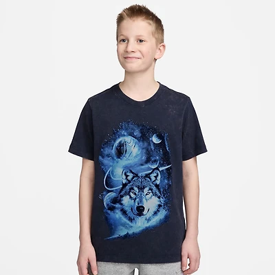 Nike Club Big Kid Unisex Crew Neck Short Sleeve Classic Fit Graphic T-Shirt
