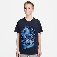 Nike Club Big Kid Unisex Crew Neck Short Sleeve Classic Fit Graphic T-Shirt
