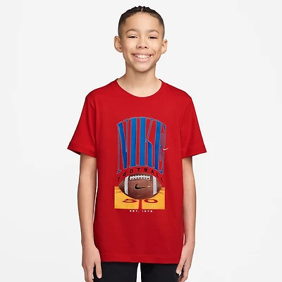 Nike Club Big Kid Unisex Crew Neck Short Sleeve Classic Fit Graphic T-Shirt