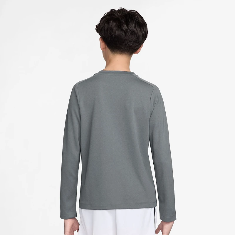 Nike Dri-Fit Big Kid Boys Crew Neck Long Sleeve Regular Fit Graphic T-Shirt