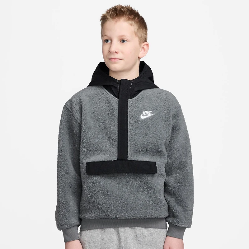 Nike Club Big Kid Unisex Long Sleeve Fleece Active Hoodie
