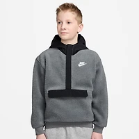Nike Club Big Kid Unisex Long Sleeve Fleece Active Hoodie