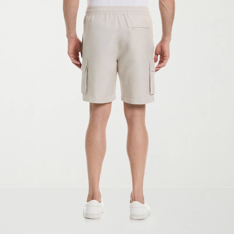 Cubavera Drawstring Mens 8" Cargo Short