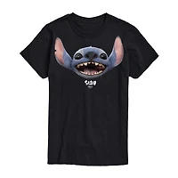 Unisex Adult Crew Neck Short Sleeve Classic Fit Lilo & Stitch Big and Tall Graphic T-Shirt
