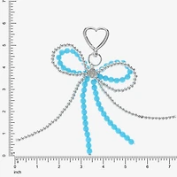 Bijoux Bar Silver Tone Bow Bag Charm