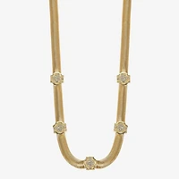 Monet Jewelry Gold Tone Womens Inch Collar Necklace