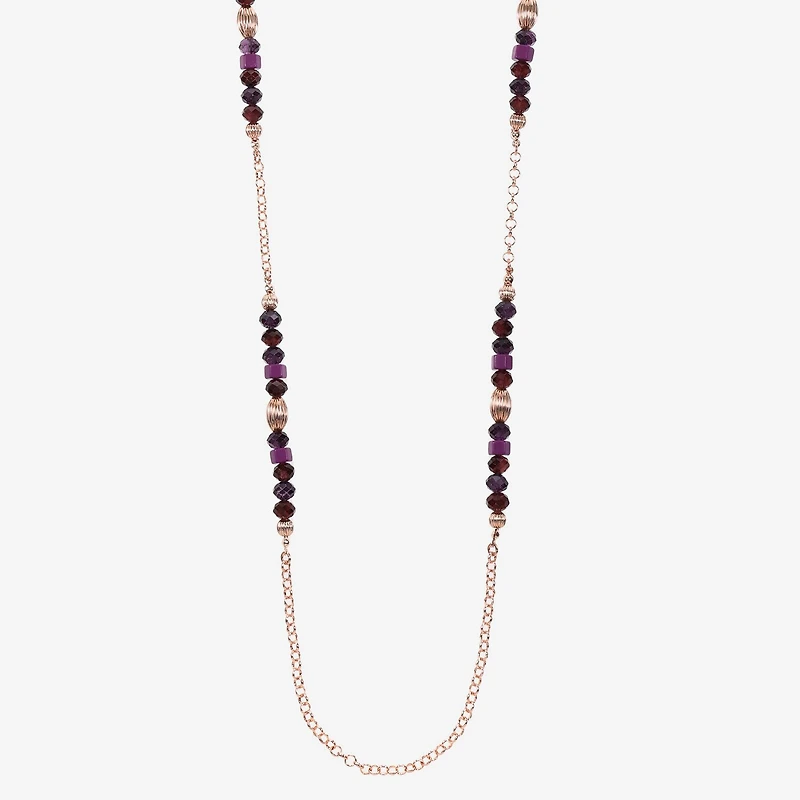 Liz Claiborne Gold Tone Womens 36 Inch Strand Necklace