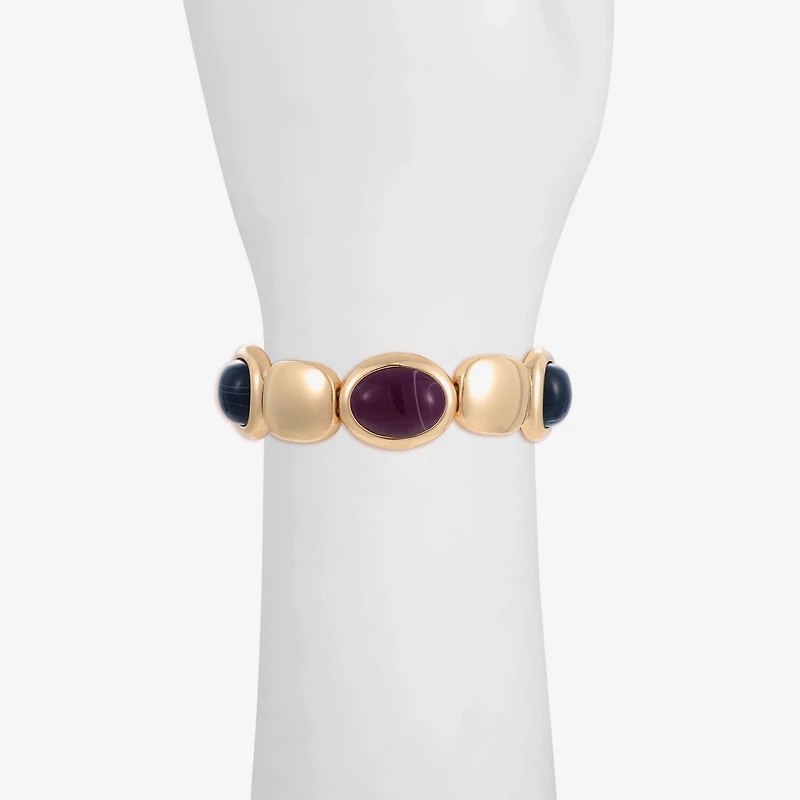 Monet Jewelry Gold Tone Womens Oval Cushion Stretch Bracelet