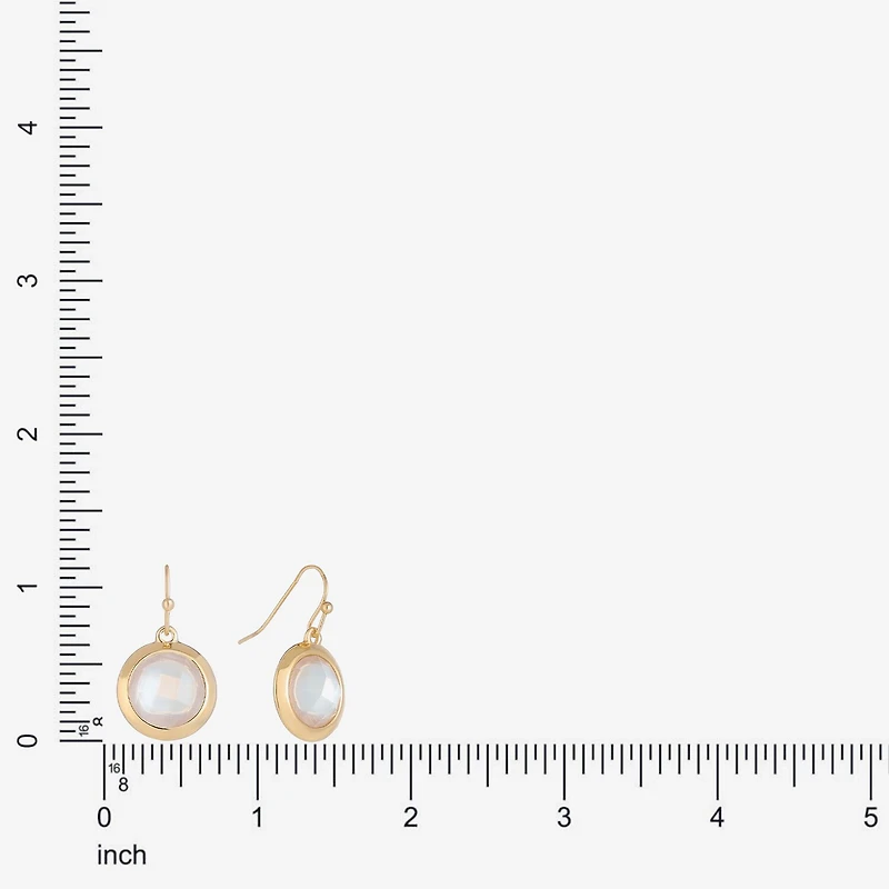 Liz Claiborne Gold Tone Womens Drop Earrings